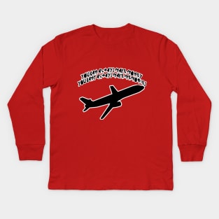 Bios Blog Plane Icon#06 Kids Long Sleeve T-Shirt